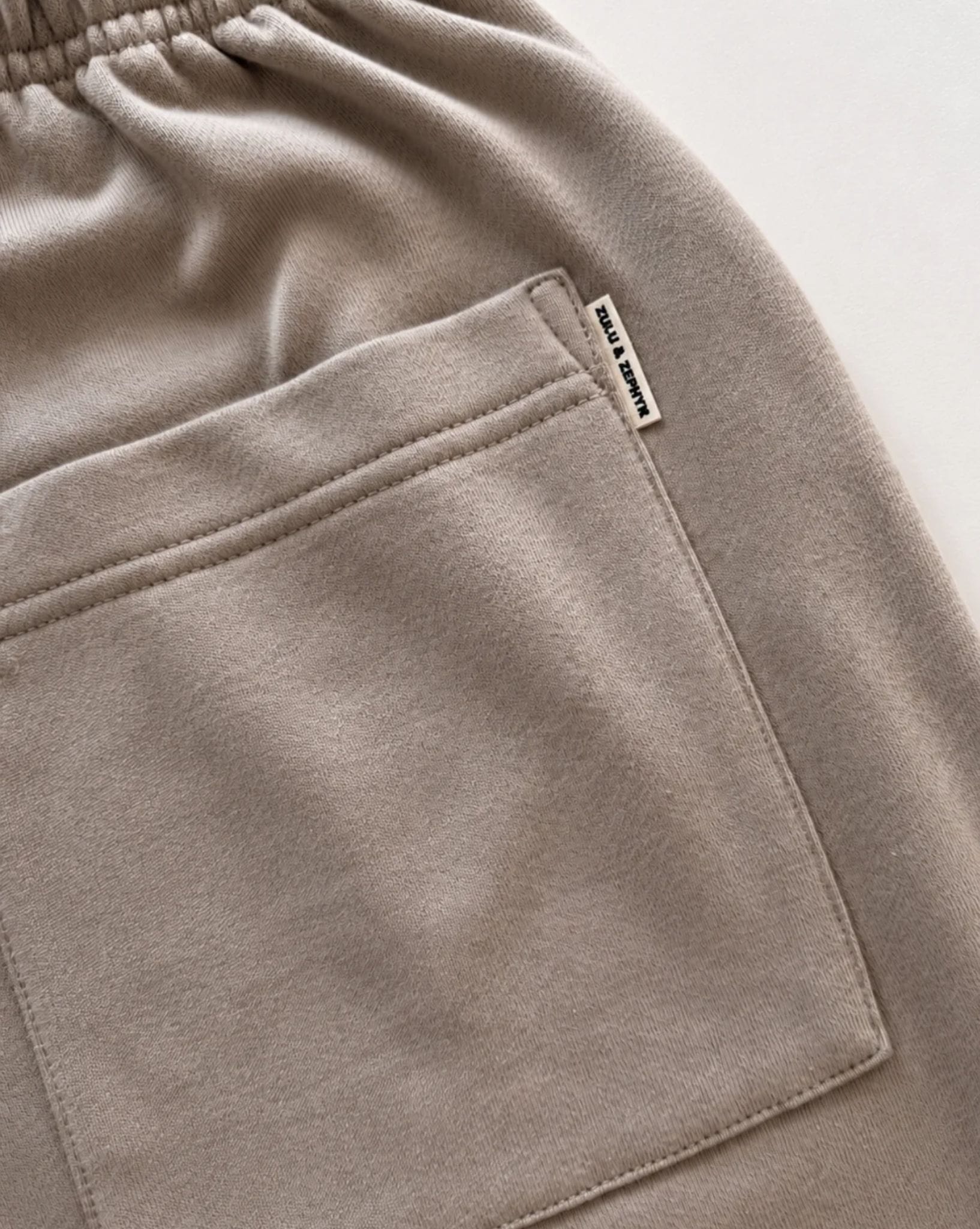 Zulu & Zephyr Stone Terry Sport Sweat Pant