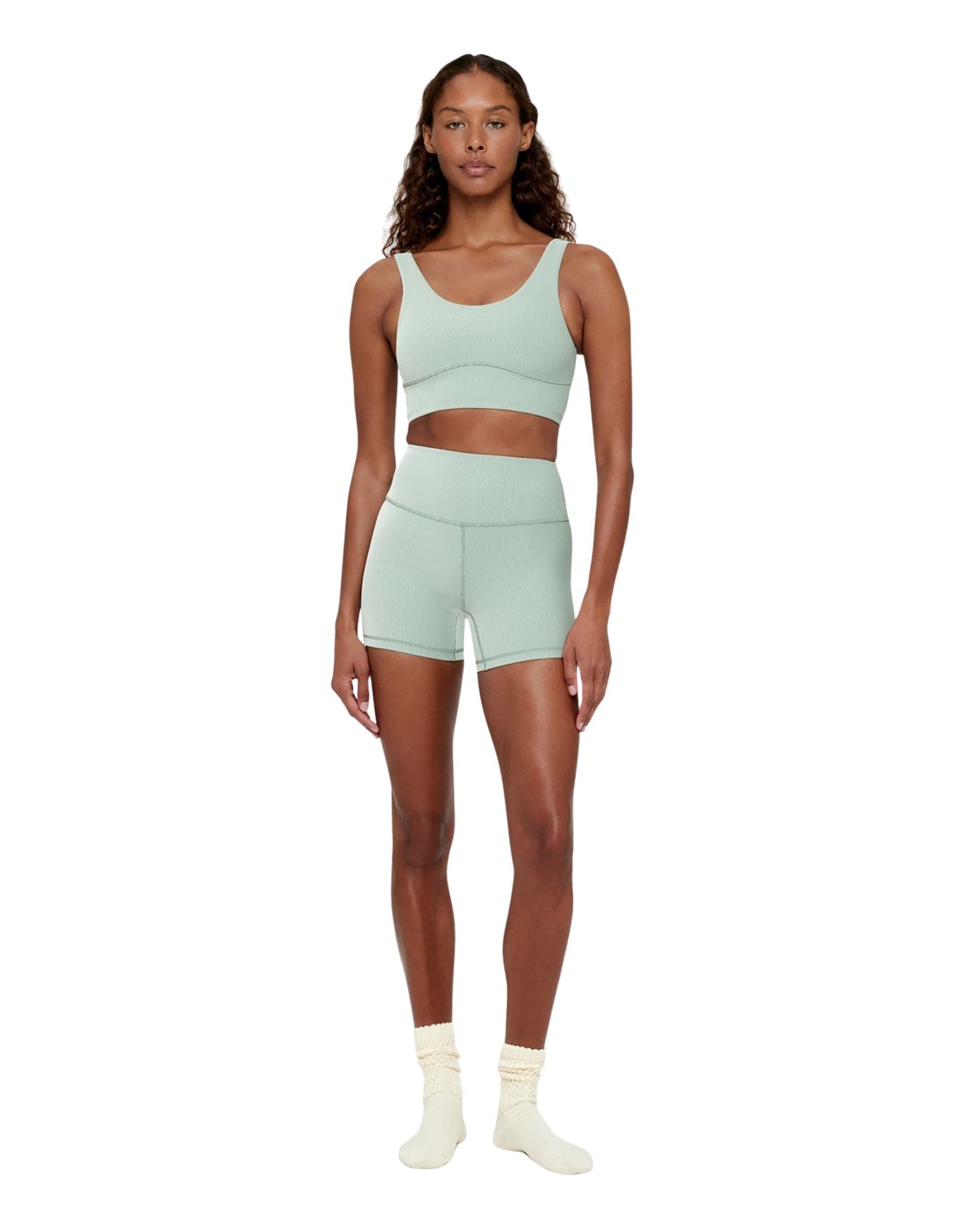 Zulu & Zephyr Stripe Rib 4 Inch Bike Short