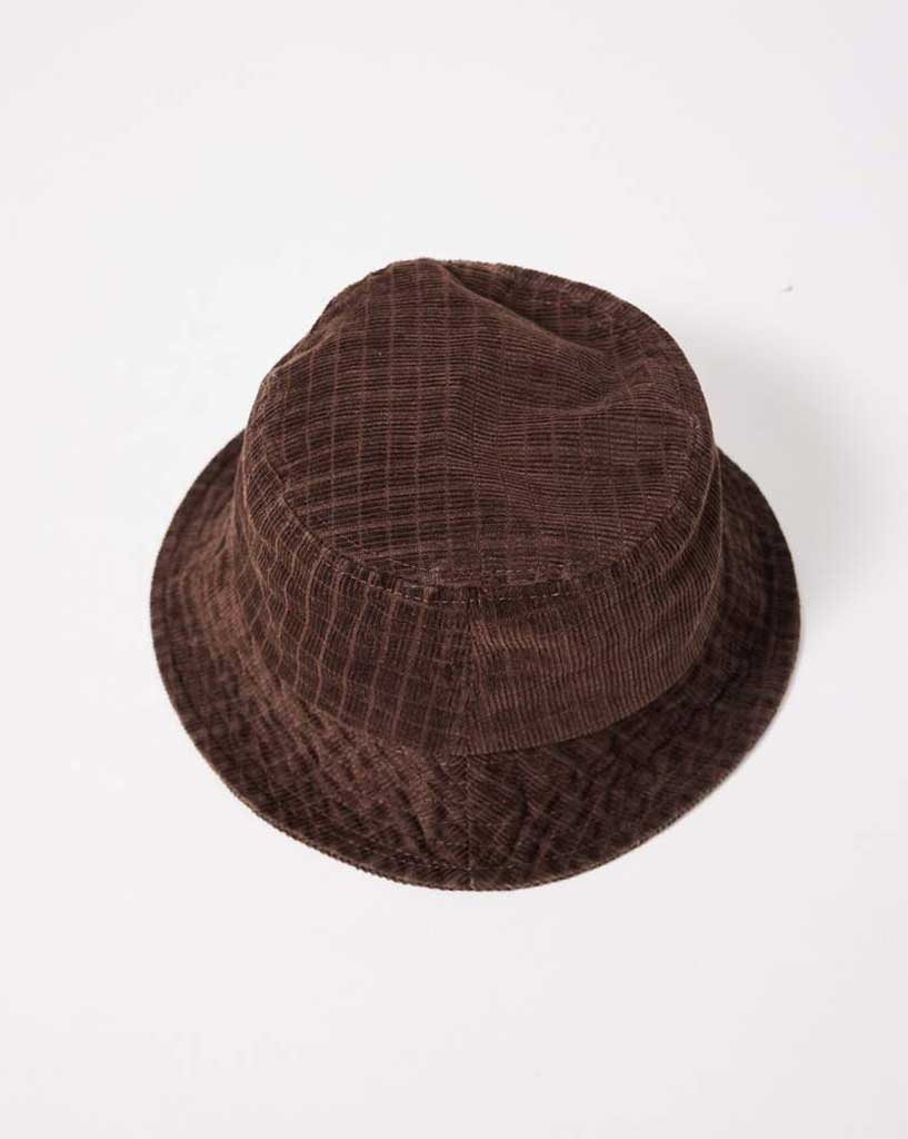 Kaia - Hemp Check Corduroy Bucket Hat