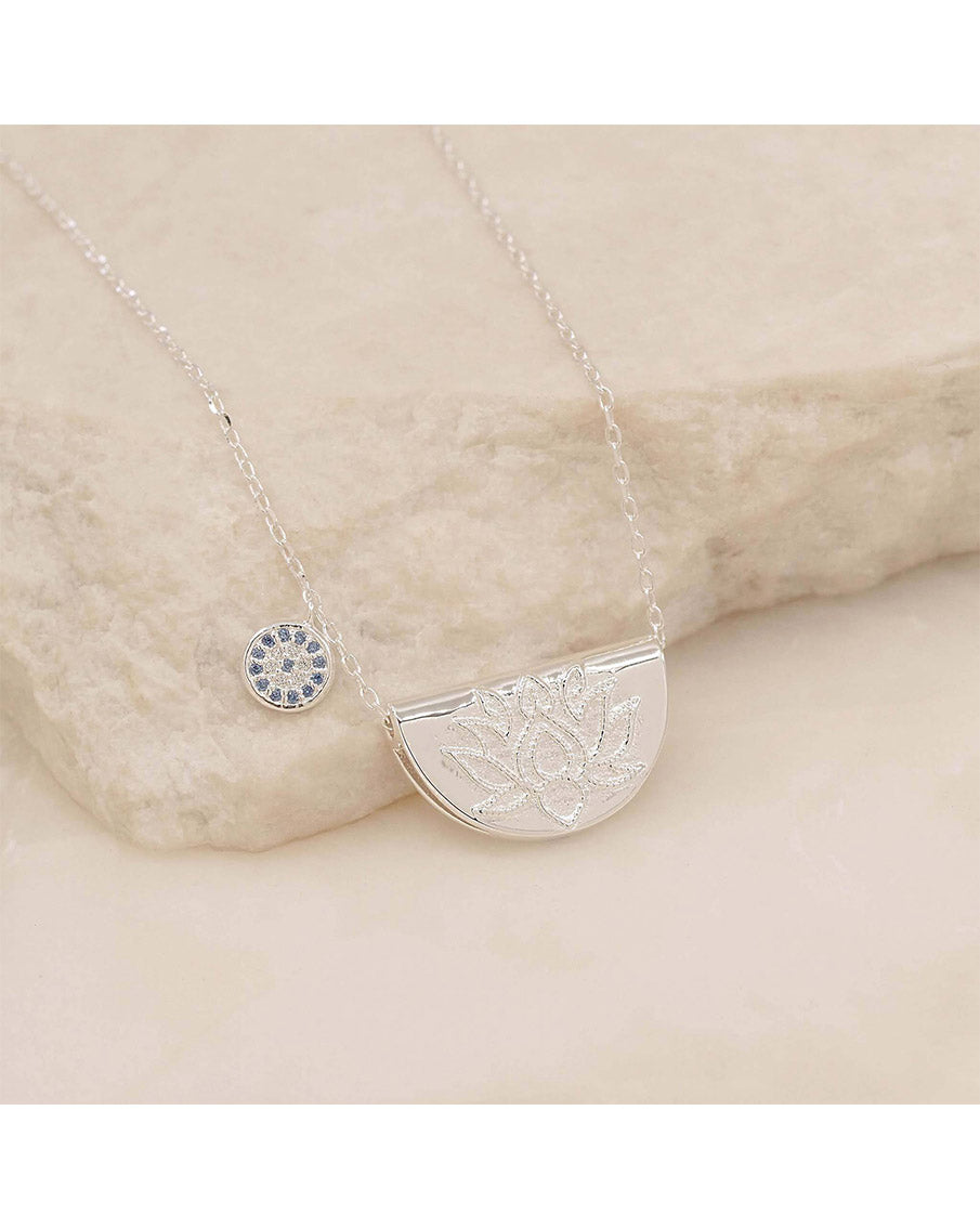 Silver Lucky Lotus Necklace