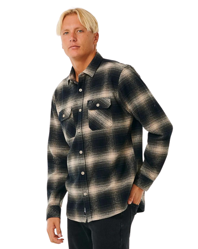 Ripcurl Count Flannel Shirt Taupe