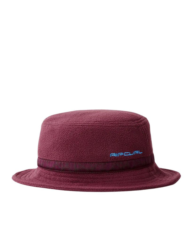 Ripcurl Journey Fleece Bucket Hat Maroon
