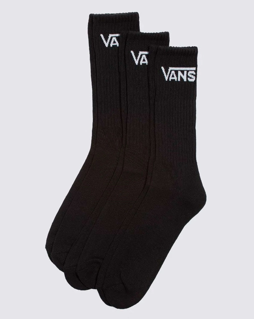     Vans-Classic-Crew-Socks-3-Pack-Black-VN-0XRZBLK