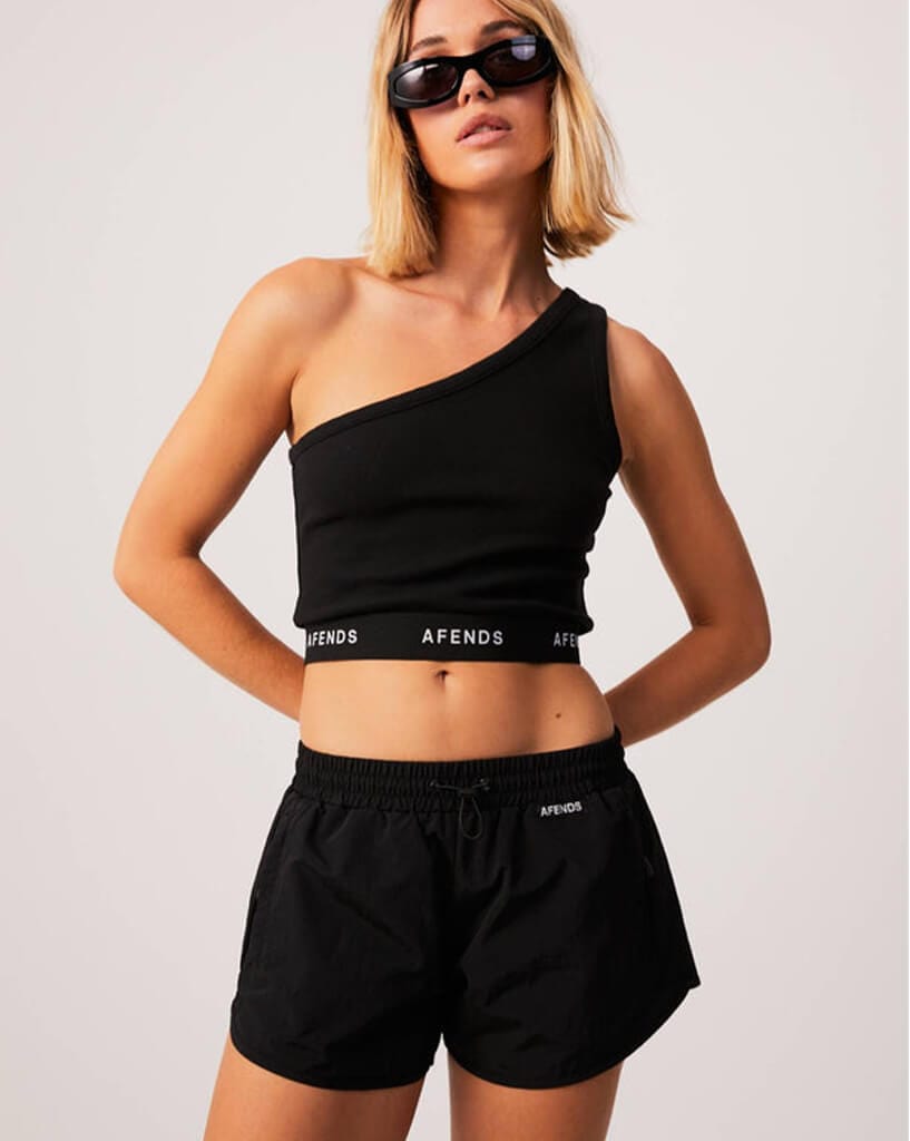 Afends Pala - Recycled Rib One Shoulder Top