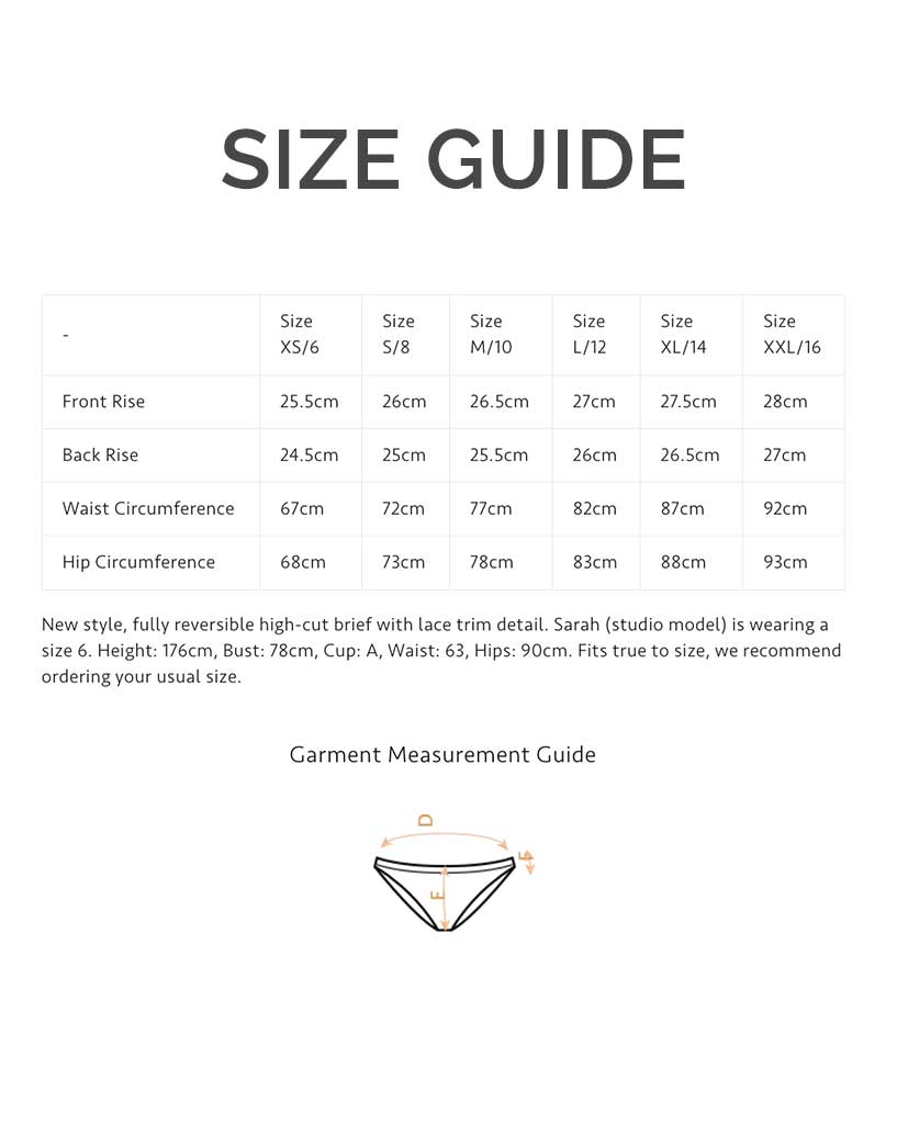 Arnhem Clothing Odessa Hi Cut Brief