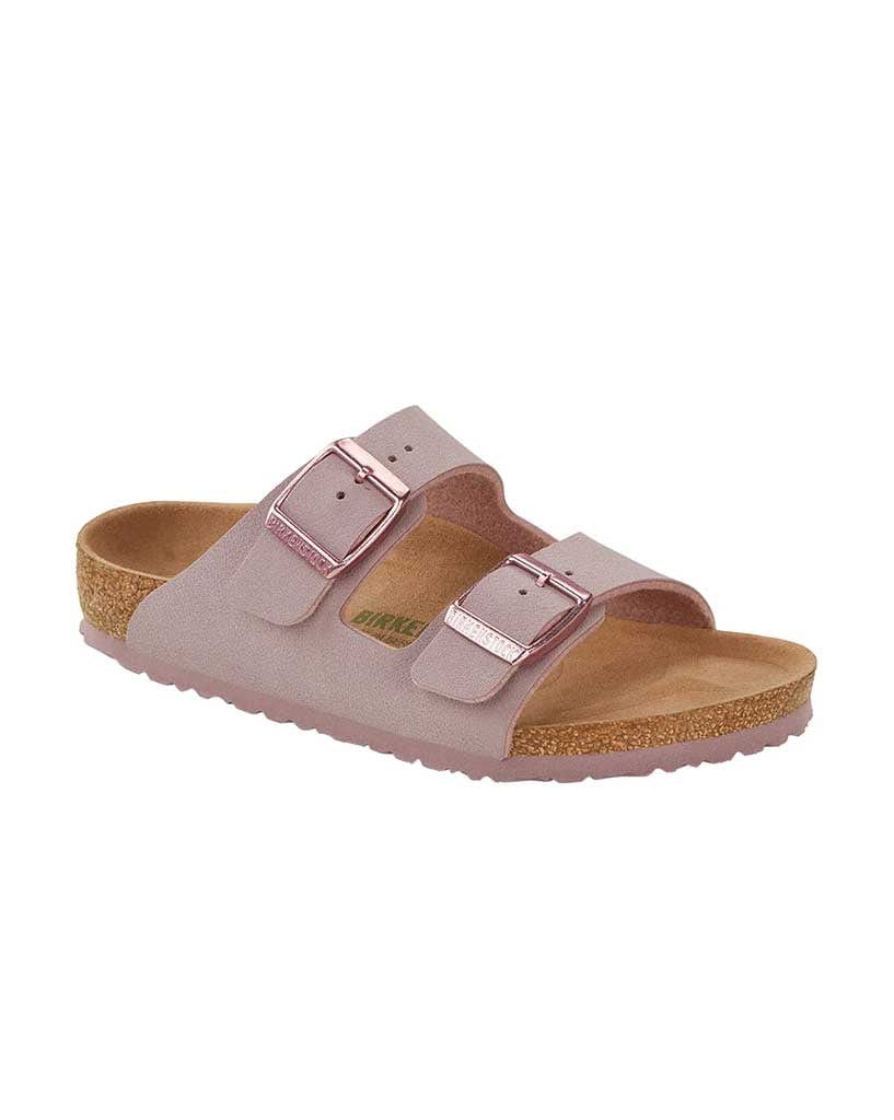 Birkenstock Arizona Kids Earthy Vegan Lavender Fog BirkiBuc Narrow