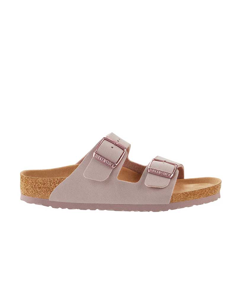 Birkenstock Arizona Kids Earthy Vegan Lavender Fog BirkiBuc Narrow