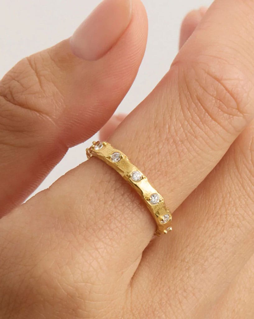 By Charlotte Gold Cosmic Crystal Ring