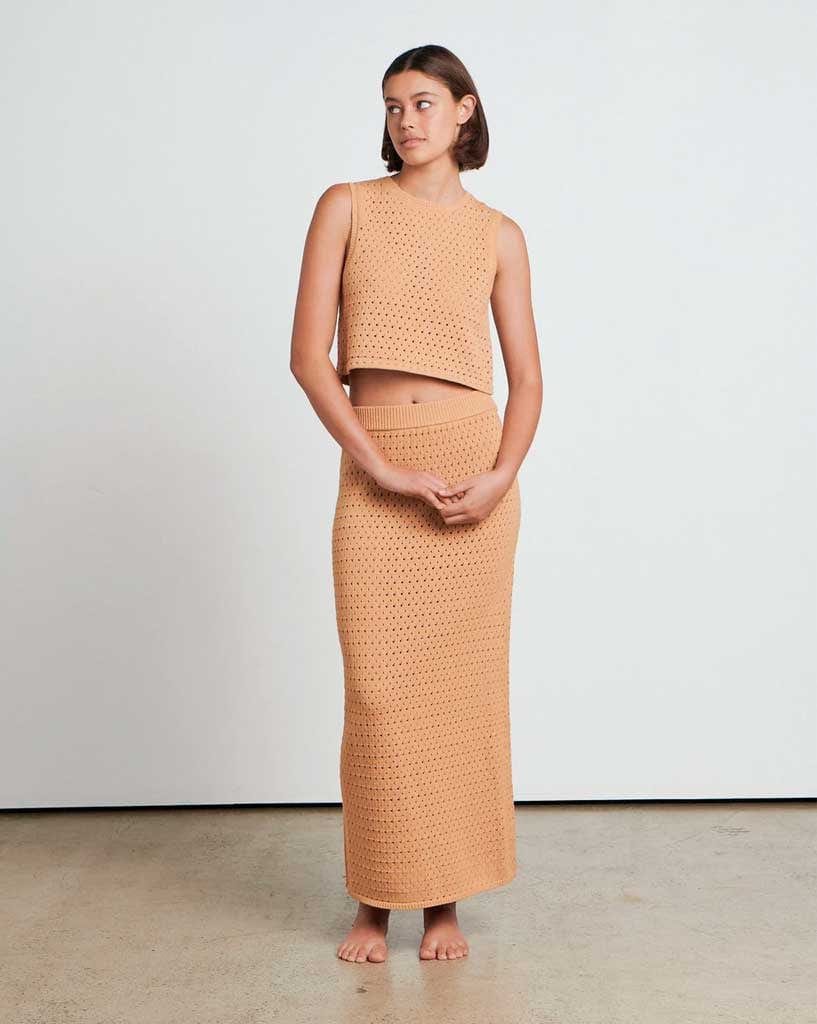 Charlie Holiday The Open Gauge Midi Skirt