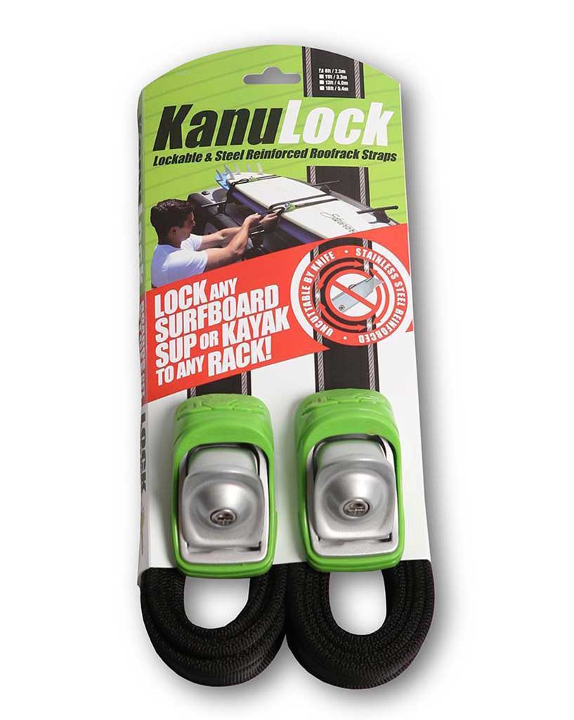 FCS 2.5m / 8ft Kanulock Lockable Tie Down Set