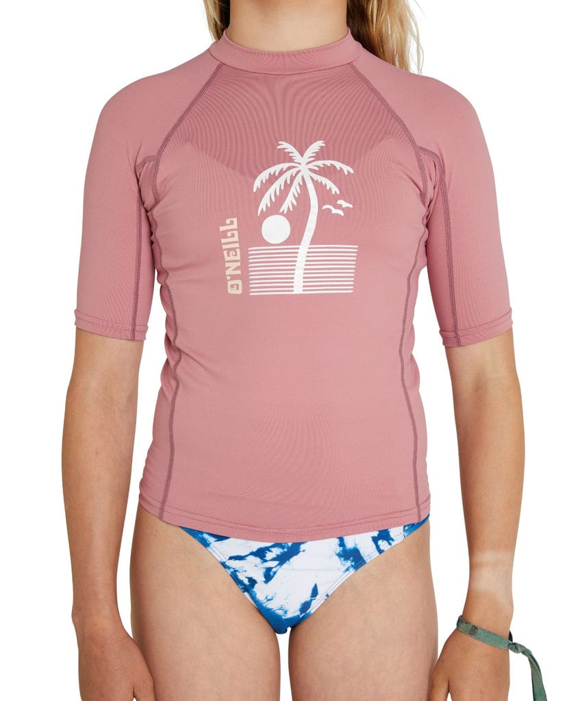 O'Neill Girls Basic Uv Skins Ss Crew