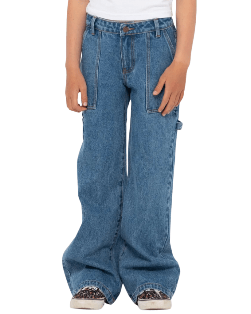 Rusty Billie Low Denim Carpenter Pant Girls