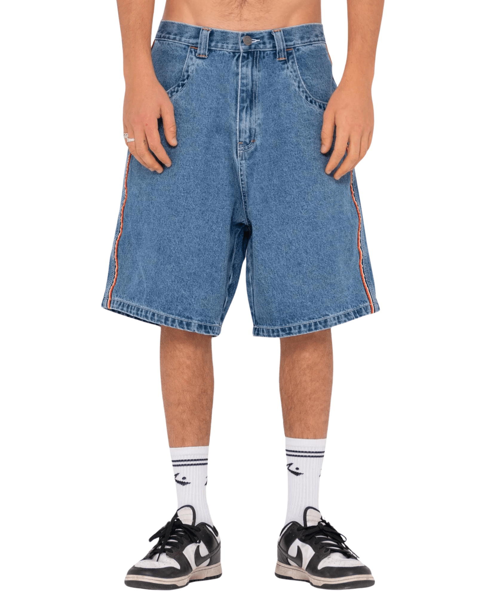 Rusty Flip Daddy 2.0 Jean Short-Middy Blue