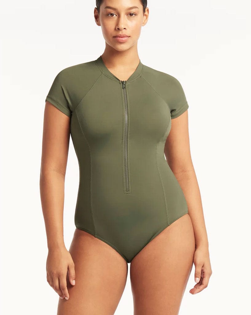 Sea Level Short Sleeve Multifit One Piece