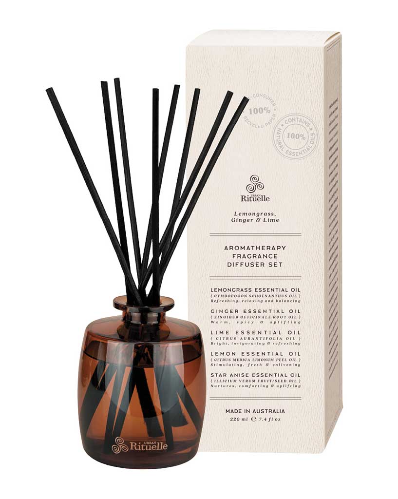 Urban Rituelle Diffuser Set 220ml Lemongrass Neroli Lime