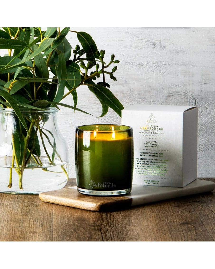 Urban Rituelle Flourish Organics 400gm Candle - Lemongrass
