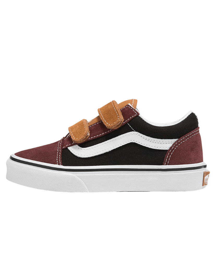 Old Skool V Colour Block Black Brown Youth