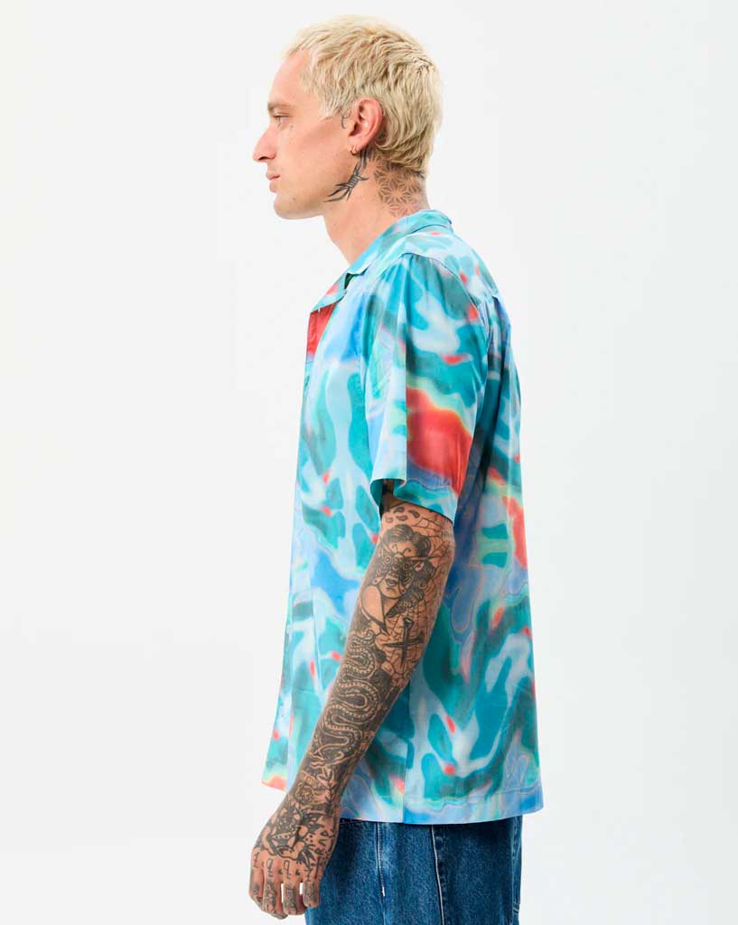 Afends-Mens-Thermal-Recycled-Cuban-Short-Sleeve-Shirt-Multi-M225200