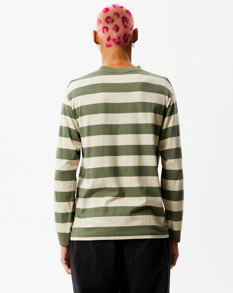 Afends-Mens-Needle-Recycled-Striped-Long-Sleeve-Logo-TShirt-Cyprus-Stripe-M231062