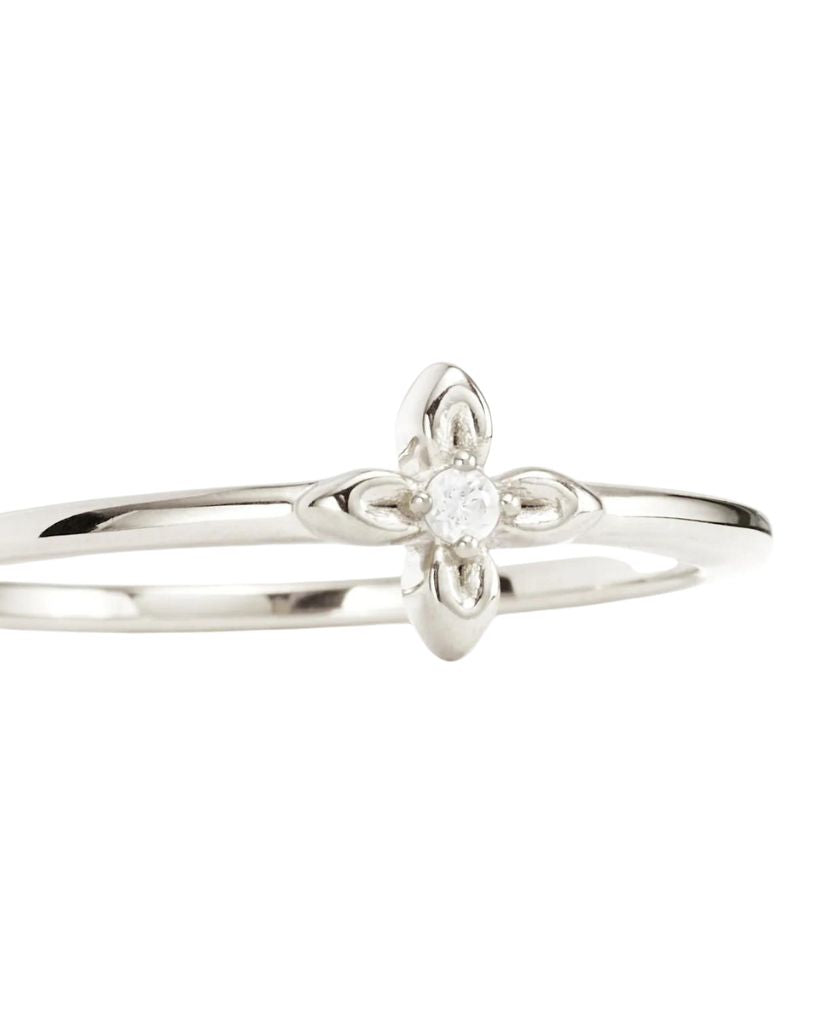 By Charlotte Silver Lotus Ring