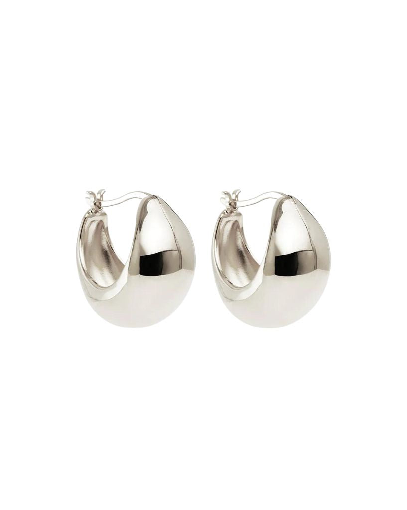 By Charlotte Sunkissed Large Hoops Silver