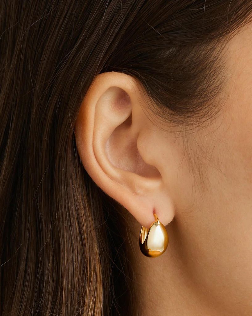 By Charlotte Sunkissed Small Hoops Gold