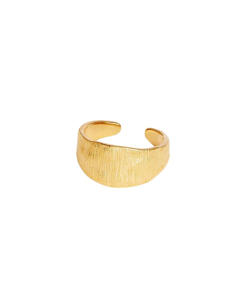 By Charlotte Woven Light Ring Gold