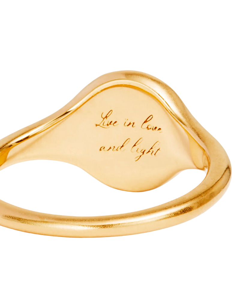 Gold Live in Love Ring