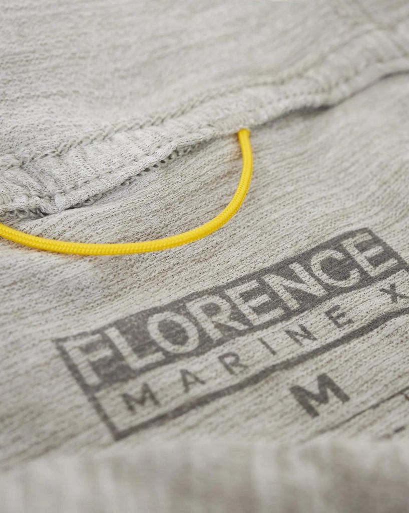 Florence Airtex Long Sleeve Hooded Shirt Light Heather Grey