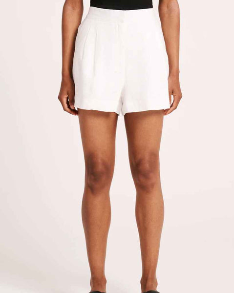 Nude-Lucy-Thilda-Tailored-Short-White-NU25905
