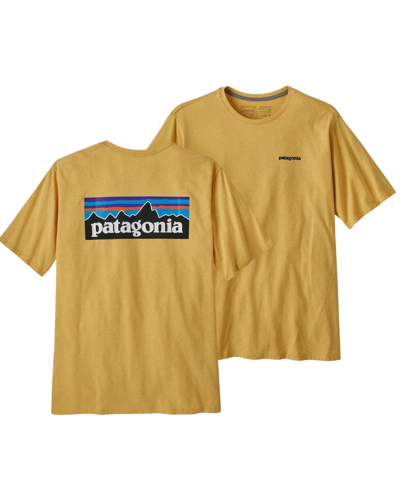 Patagonia M's P 6 Logo Responsibili Tee Surfboard Yellow