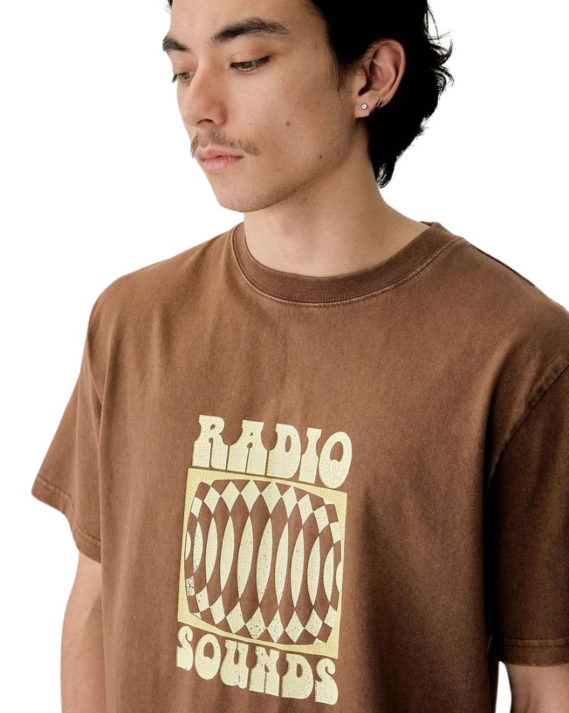Rhythm Interupted Vintage Ss T-Shirt Brown