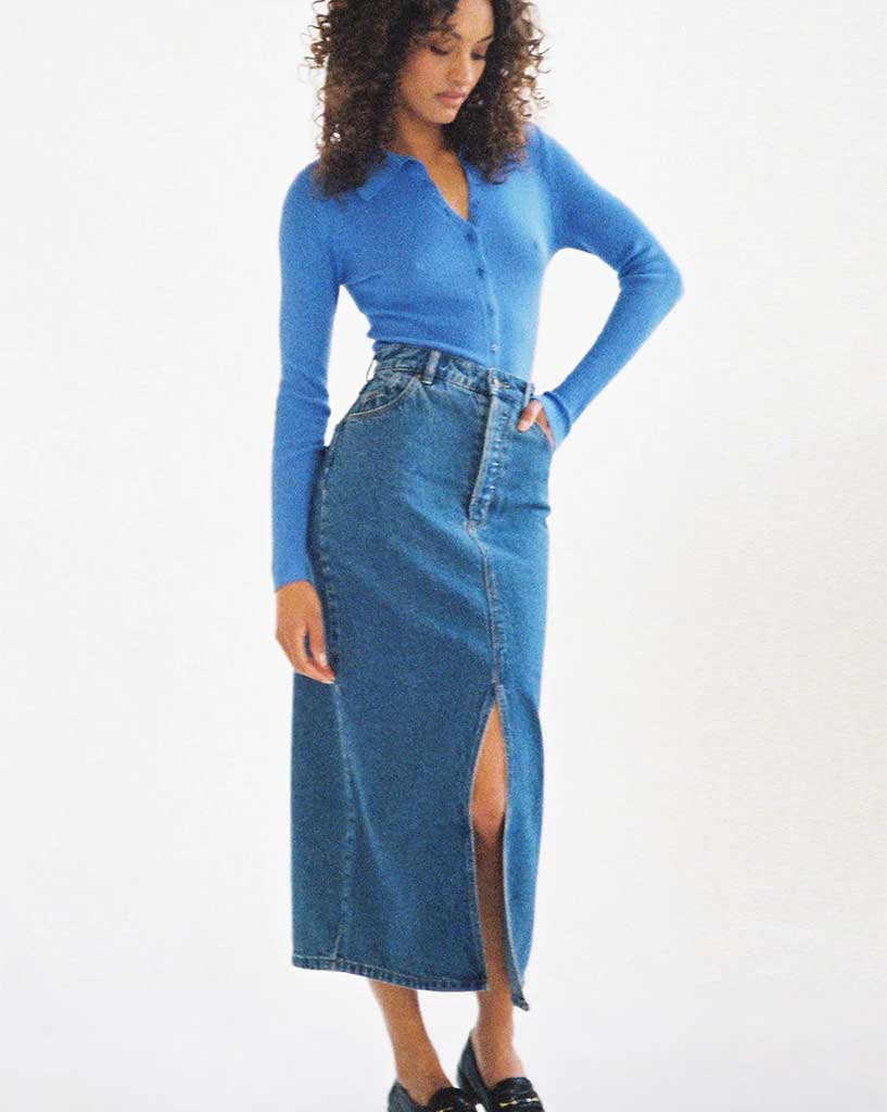 Chicago Skirt Lyocell Blue