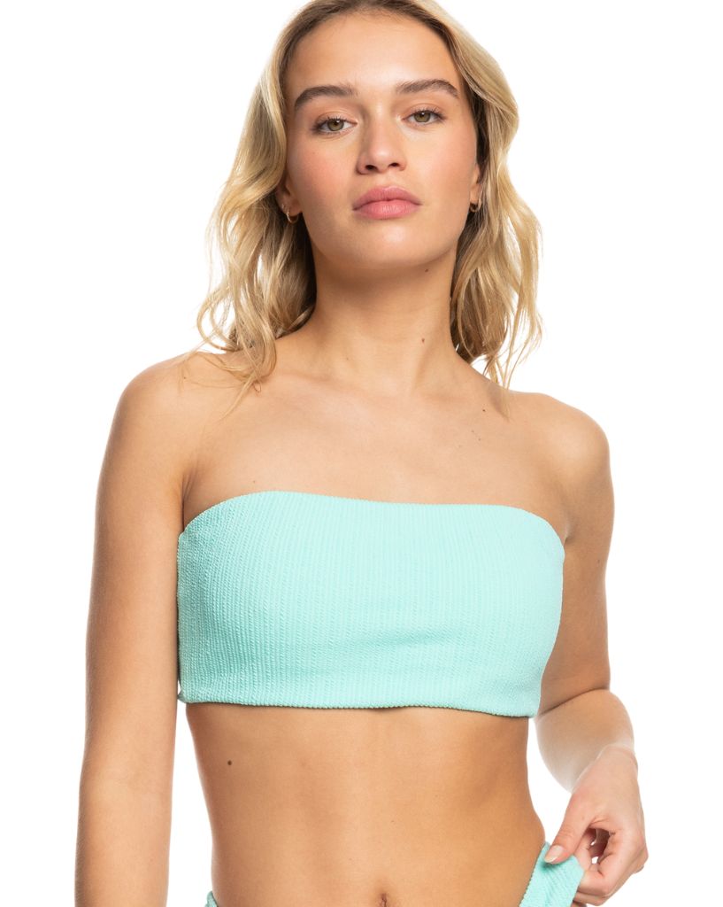 Roxy Aruba Bandeau Aruba Blue Bikini Top