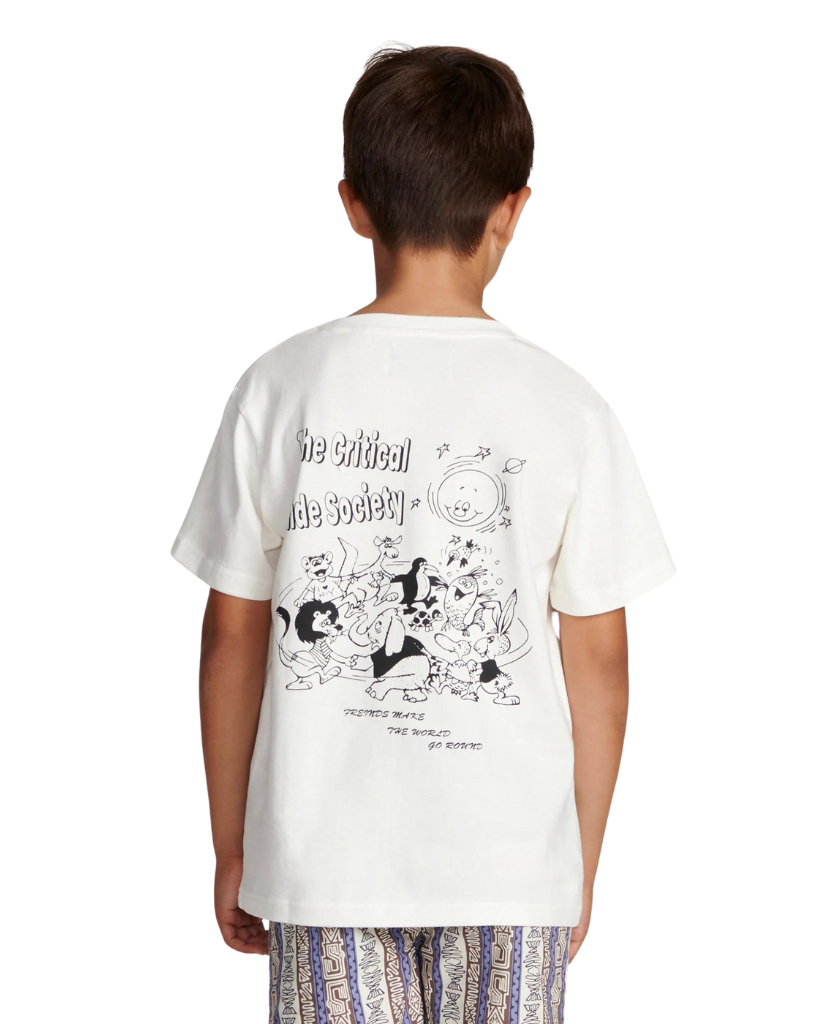 The Critical Slide Society Friends Kids Tee Vintage White