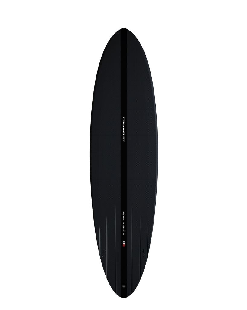 HI Mid 6 Twin Thunderbolt Black Surfboard