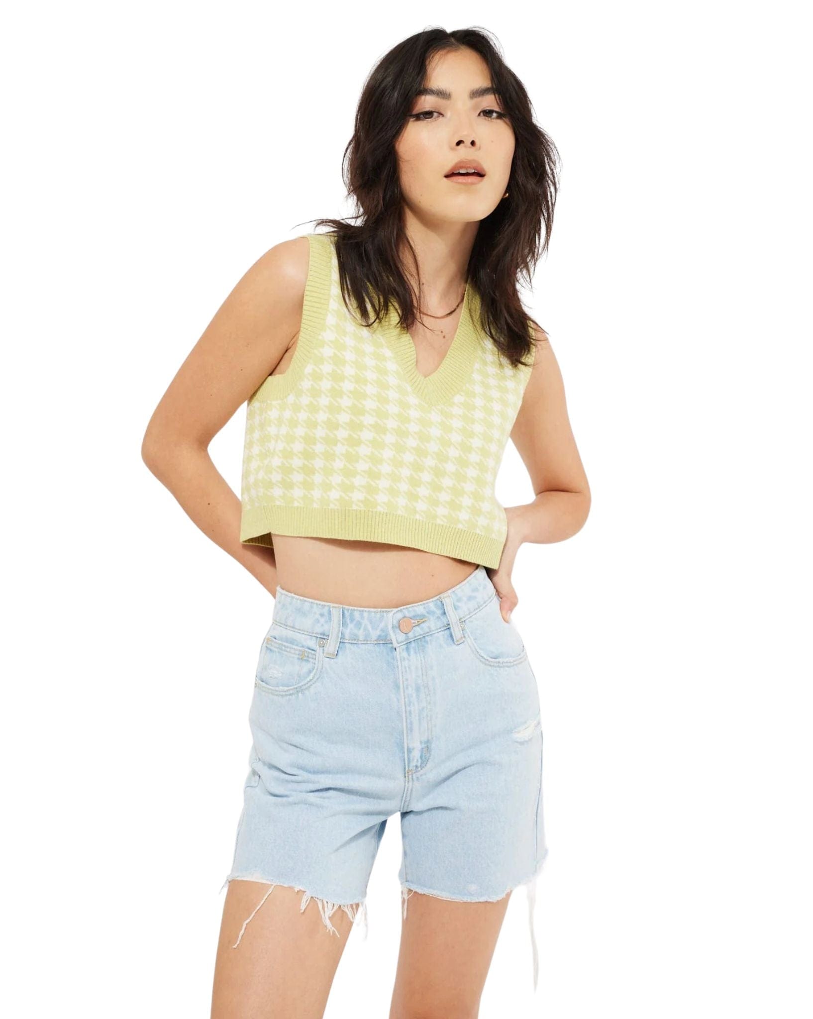 Abrand A Claudia Cut Off - Bleached Stone