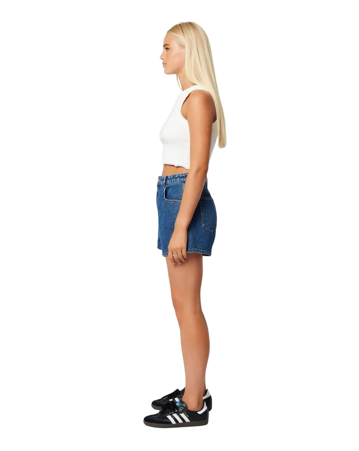 Abrand Venice Short Bella - Mid Blue