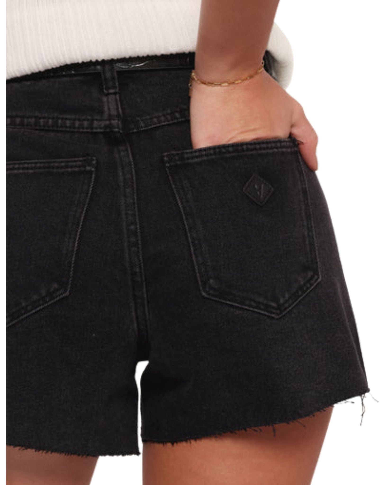 Abrand Venice Short Heidi - Washed Black