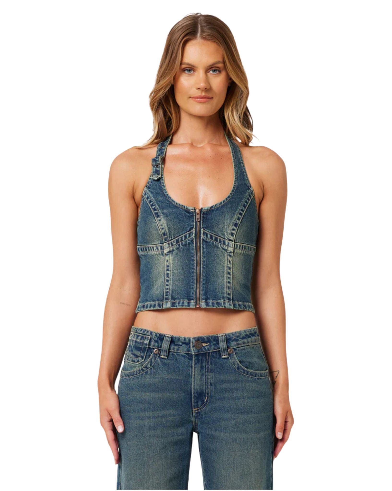 Abrand Womens RC Top Zola - Tint Dark Blue