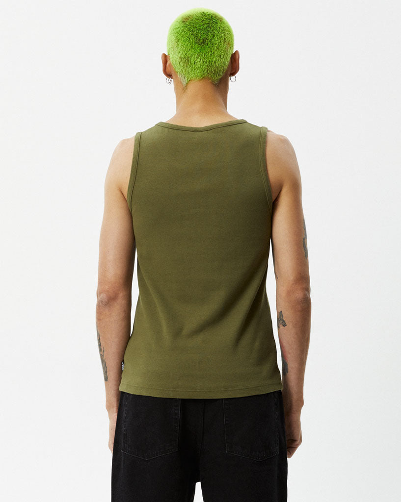 afends-Paramount-Recycled-Rib-Singlet-military-M220082