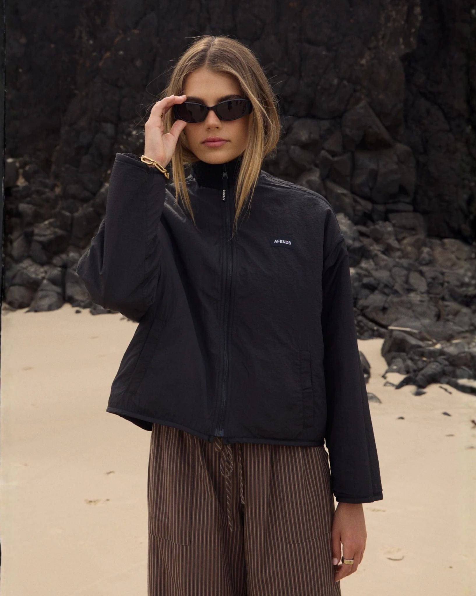 Afends Berlin - Reversible Polar Fleece Jacket