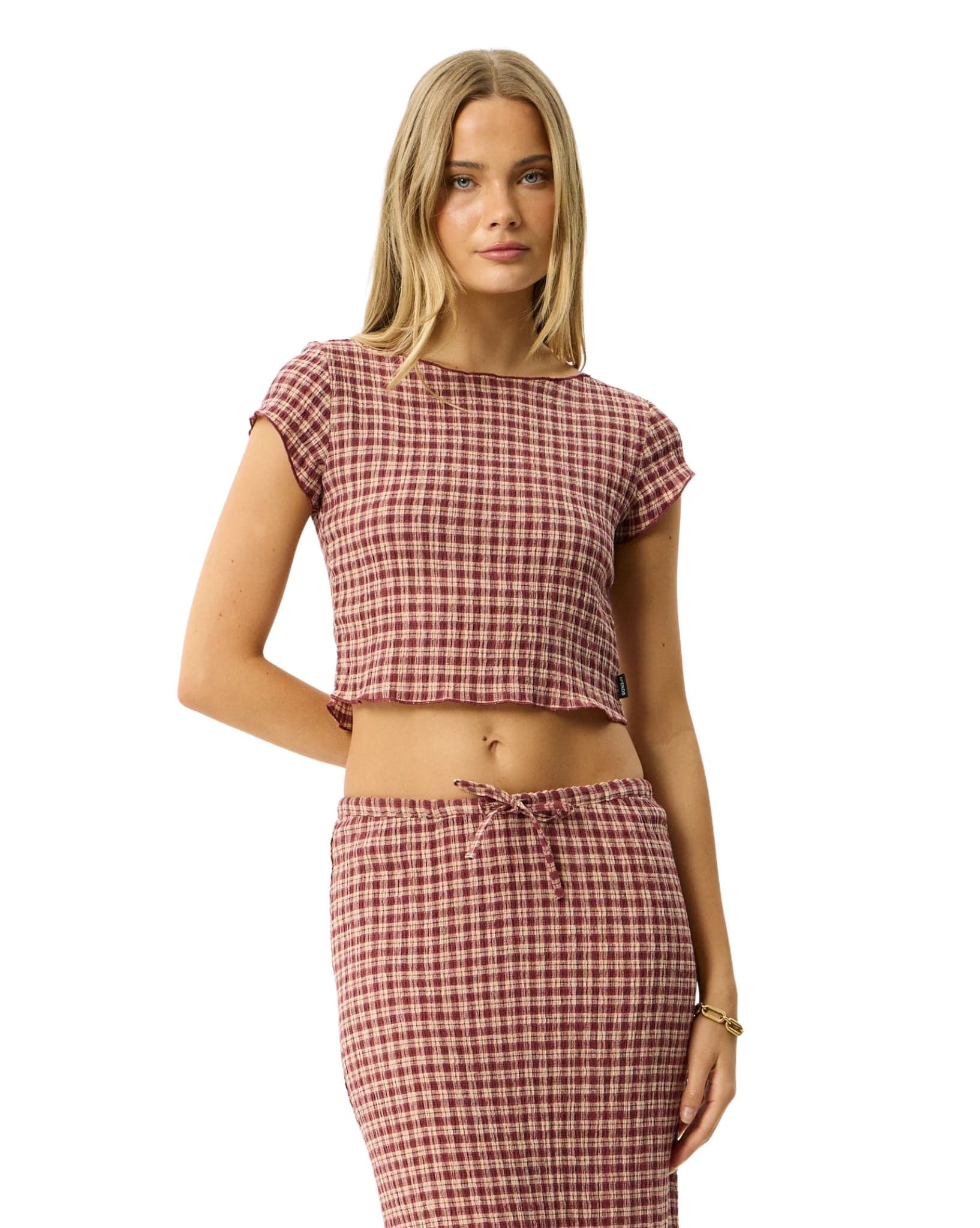 Afends Capricorn - Seersucker Top