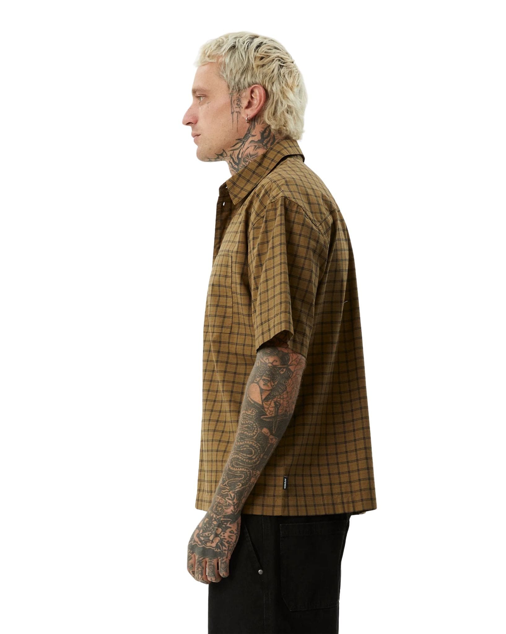 Afends Challenger - Organic Check Short Sleeve Shirt