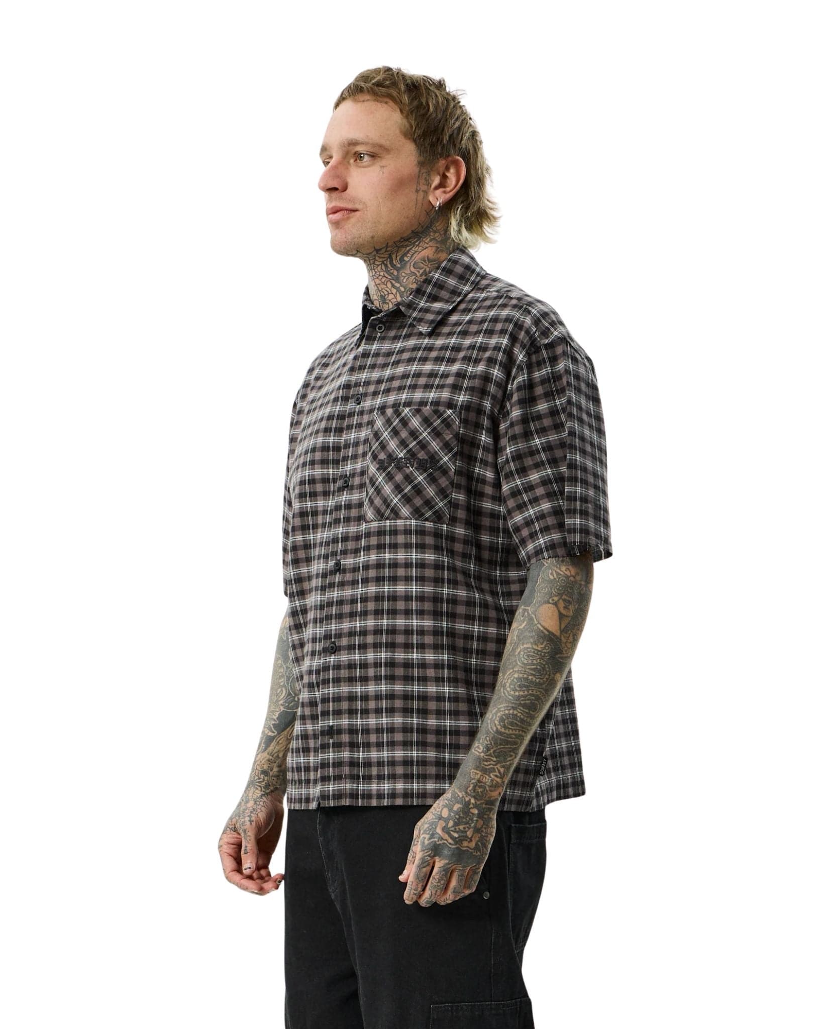 Afends Darkness - Recycled Short Sleeve Shirt