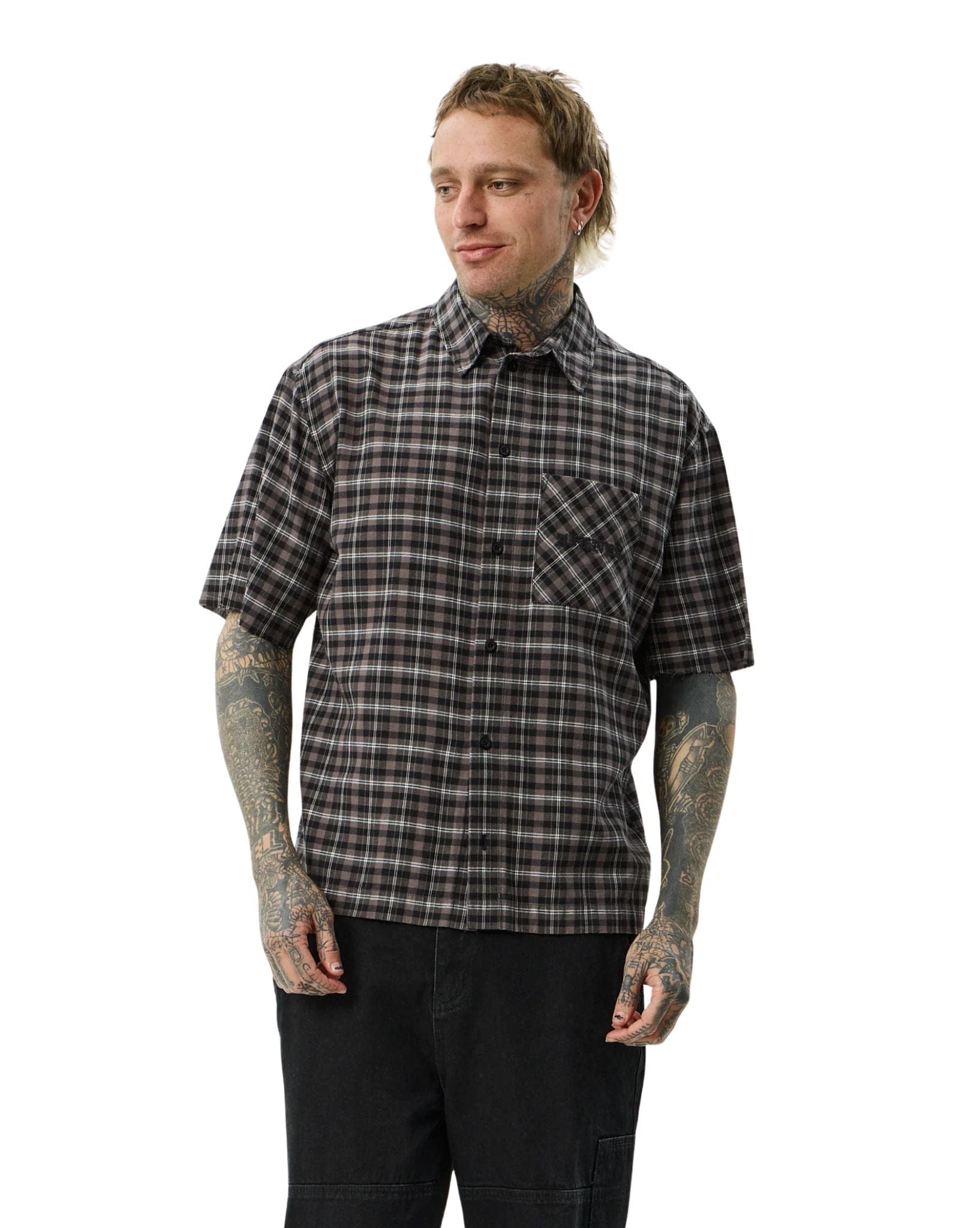 Afends Darkness - Recycled Short Sleeve Shirt