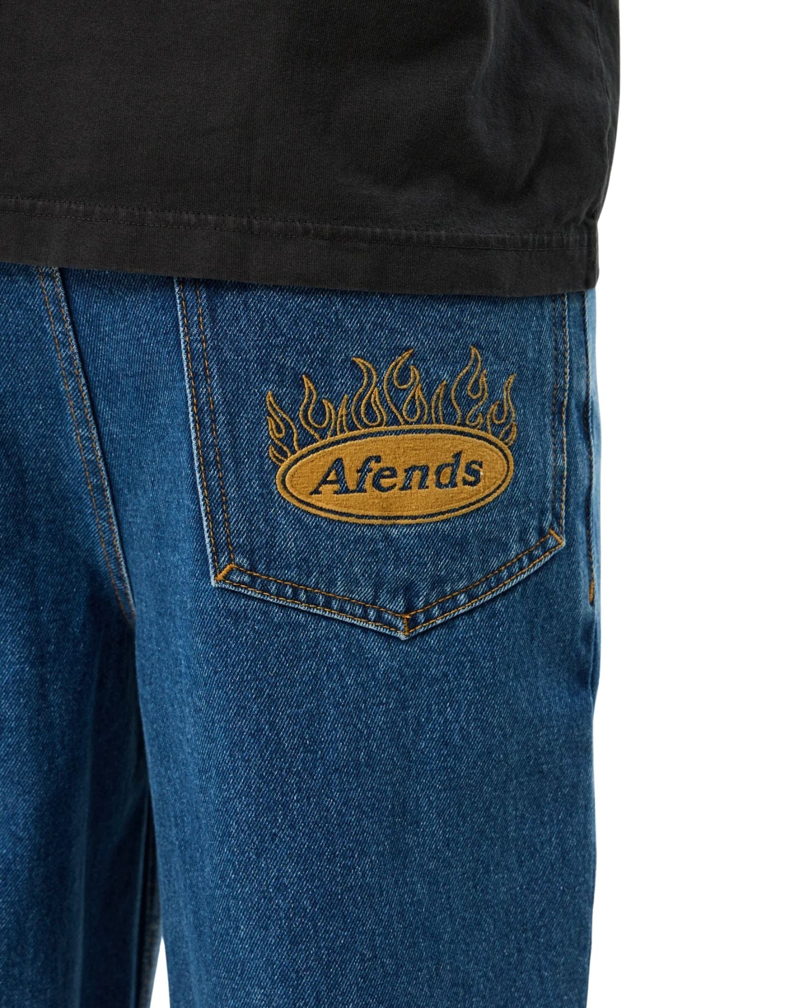 Afends Fast Forward - Denim Ultra Baggy Jeans