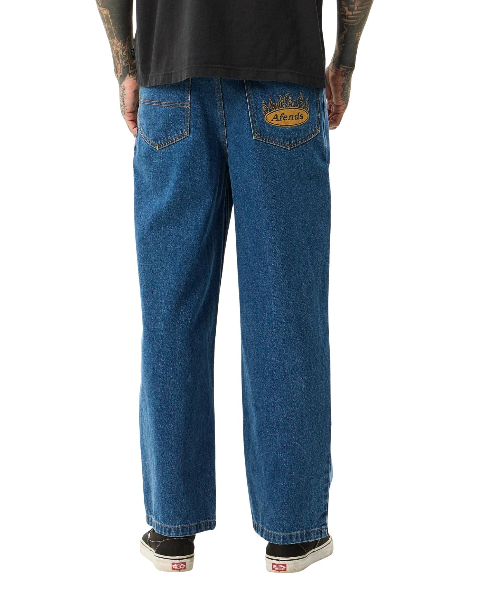 Afends Fast Forward - Denim Ultra Baggy Jeans