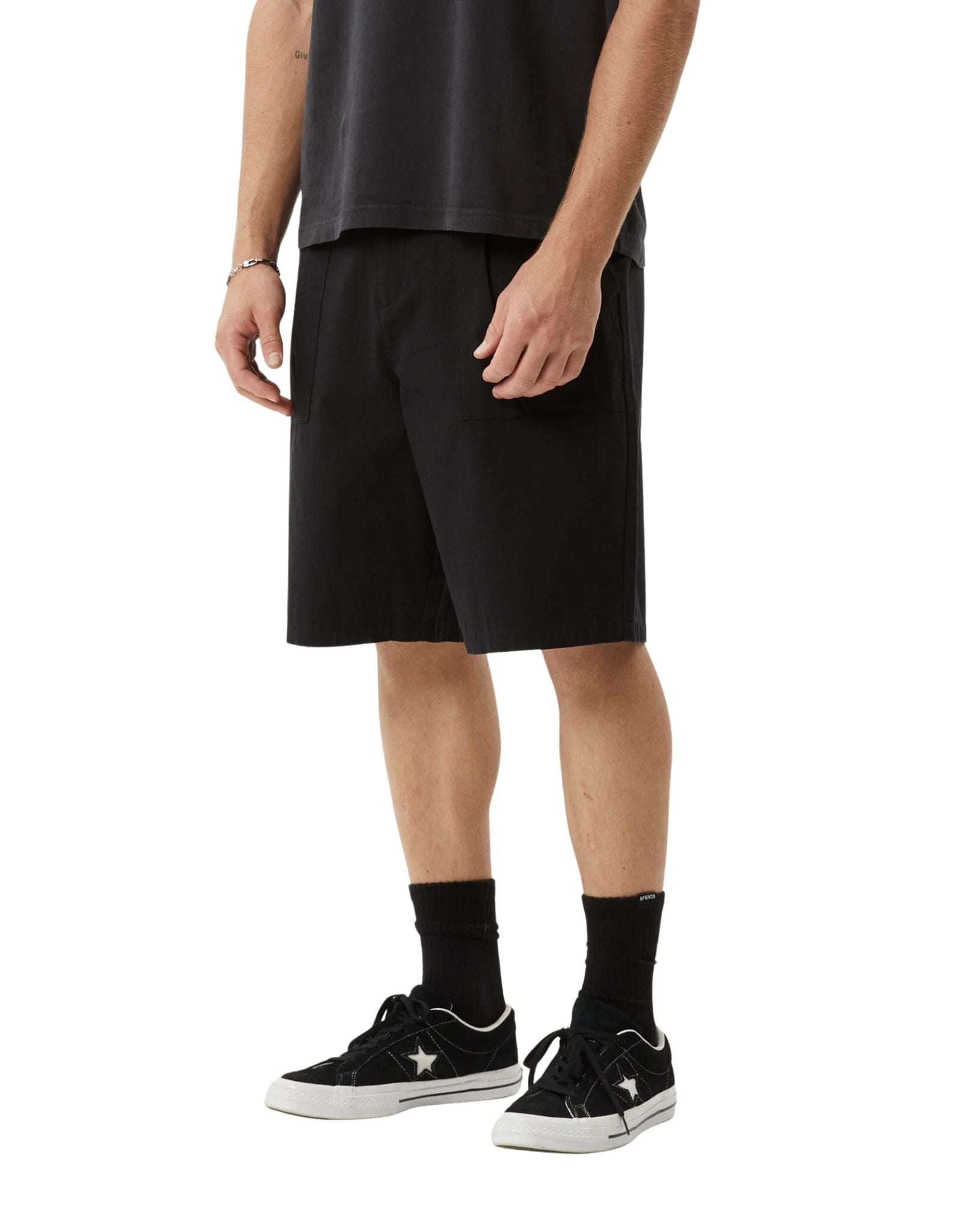 Afends Glider Pleated Recycled Short 22"