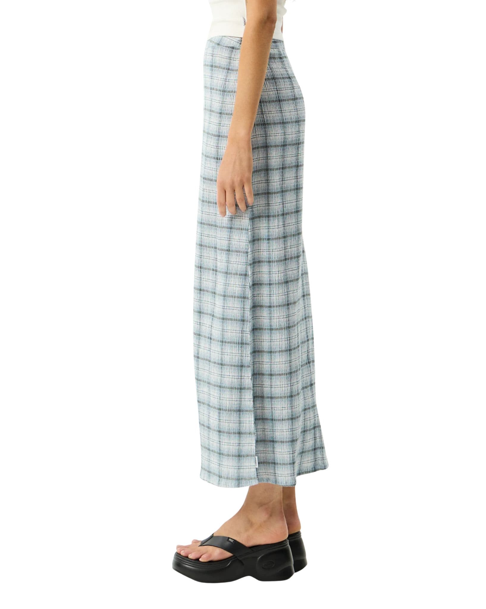 Afends Lagoon - Seersucker Maxi Skirt